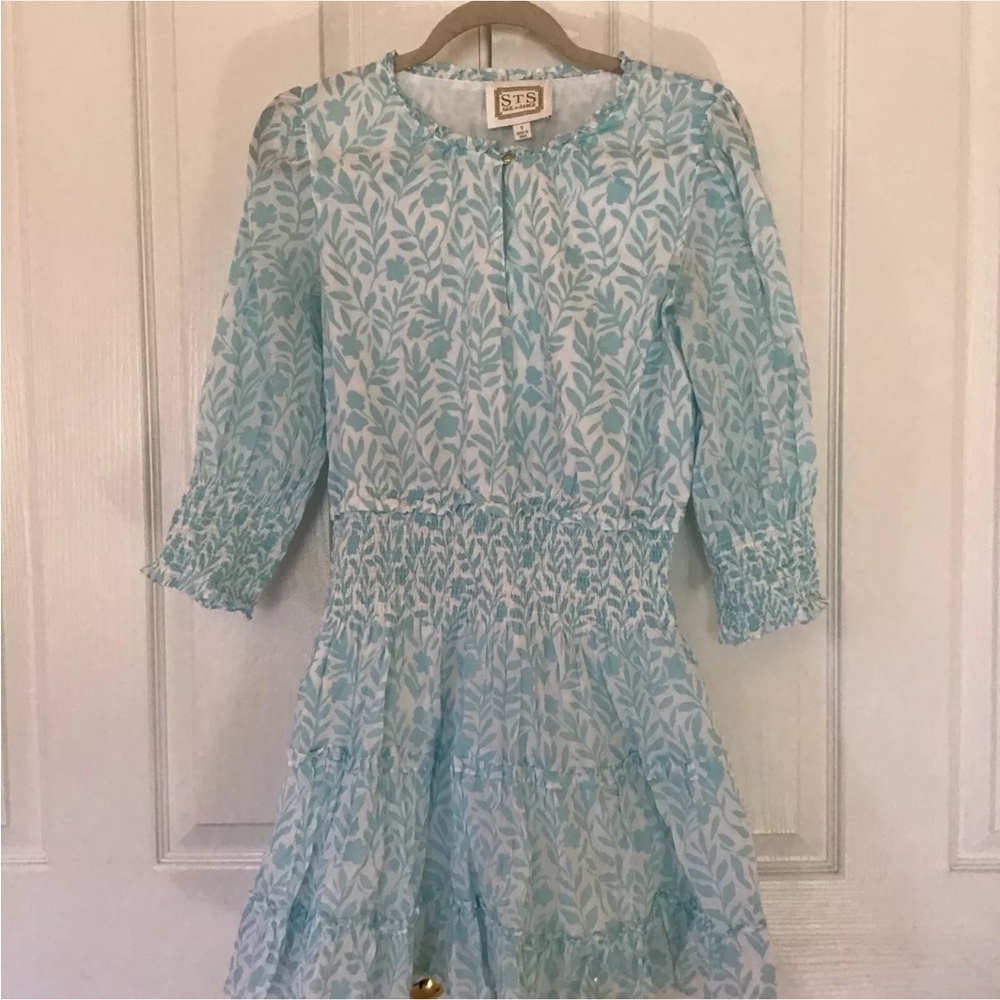 Sail to Sable STS floral vine print dress blue S